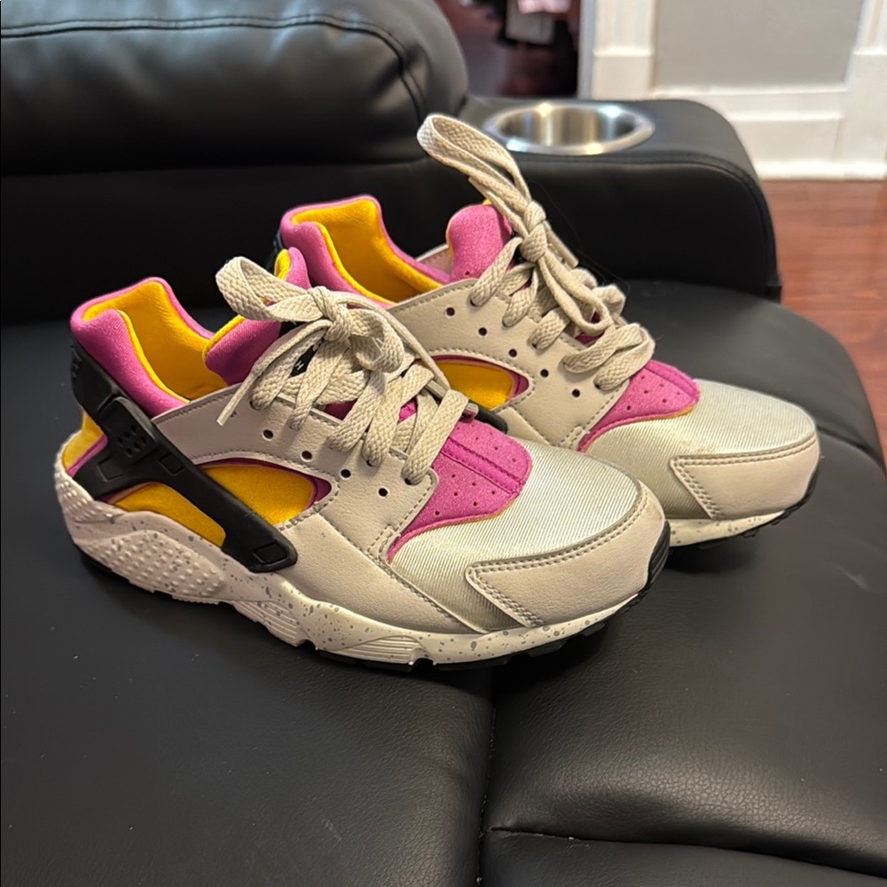 Nike Air Huarache - Pink, Yellow, and Cream Tones